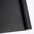 Abyssaly Peel and Stick Wallpaper Black Wood Contact Paper Decorative by Abyssaly