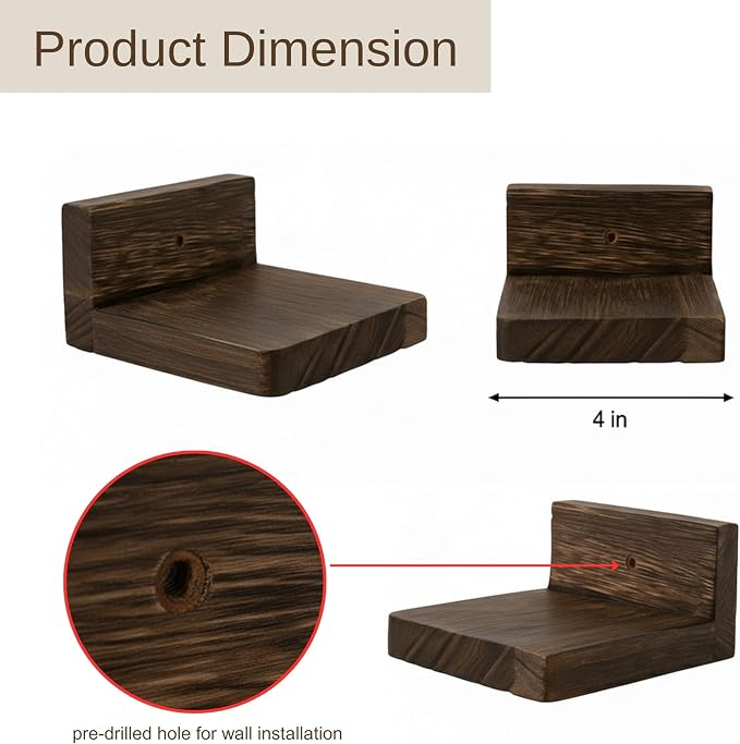 LaLaGreen Wood Planter Box for Indoor Plants Wooden Wall Hanging Planters for - Image 7