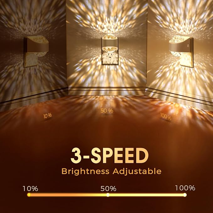 Briignite Night Light, Night Lights Plug into Wall, LED Projector Night Light - Image 3