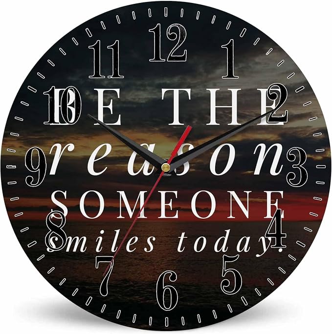 Mxocom Faith Quote Wall Clock Motivational and Inspirational Quote About Life by Mxocom