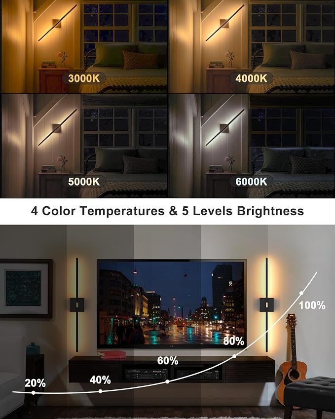 iThird Battery Operated Wall Sconce Set of 2: Rechargeable Wall Lights Wireless - Image 9