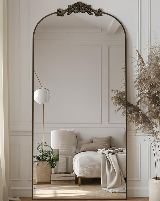 Antok Arched Full Length Mirror, Standing/Wall Hanging Large Mirror by AntokMirror