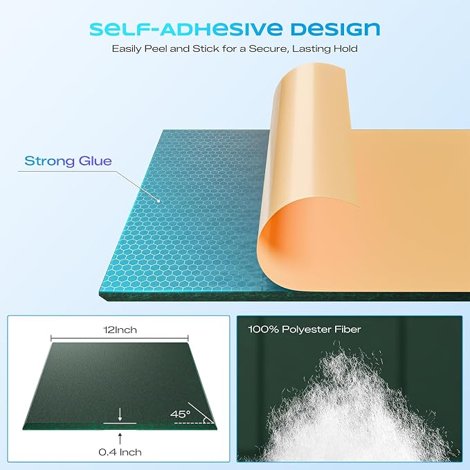 12 Pack Self-Adhesive Acoustic Panels, Soundproof Wall Panels - Image 2