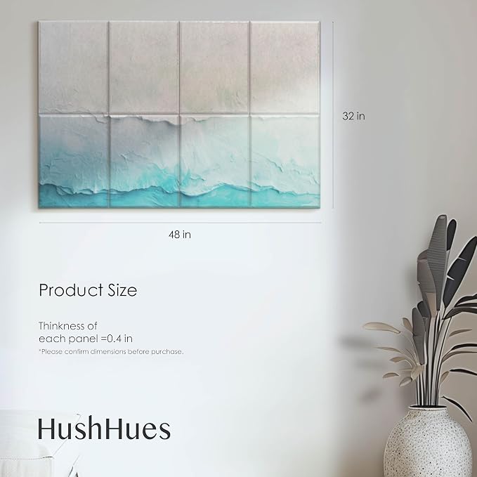 8-Pack Art Acoustic Panels 48x32 Inches Acoustic Wall Panels- Stylish Sound - Image 2