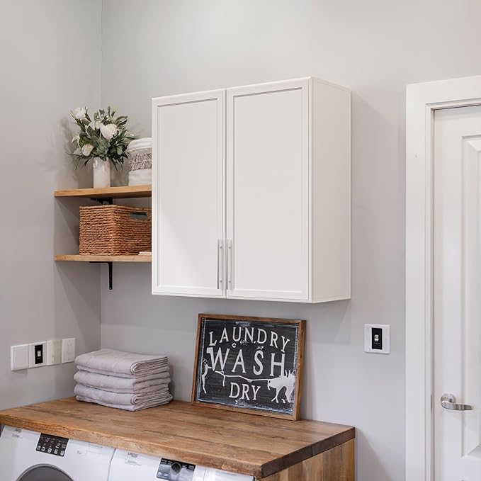 FIMELLO 30" Laundry Room Cabinets Wall Mounted by FimelloHome