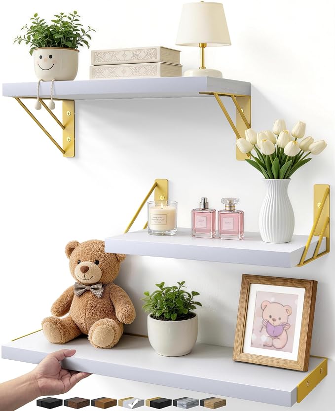 BAYKA Wall Shelves for Bedroom Decor, Floating Wall Shelves for Living Room by Bayka