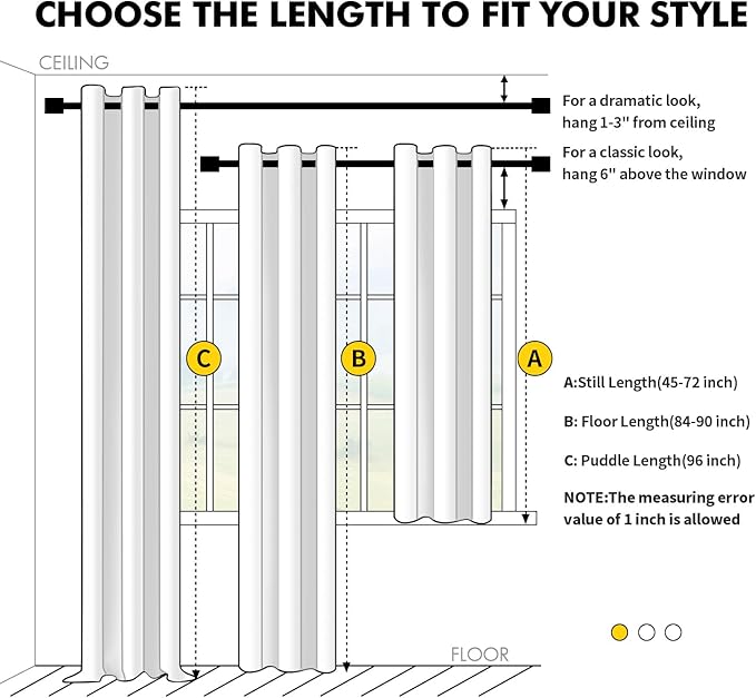MIULEE Blackout Curtains for Bedroom Living Room 2 Panels, Thermal Insulated - Image 7