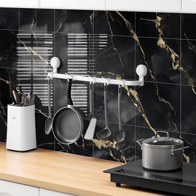 Chejiaye 10pcs Marble Peel and Stick Backsplash Waterproof Washroom Wall Panels - Image 2