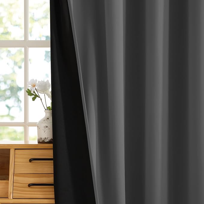 RYB HOME 100% Blackout Doorway Curtains, Closet Curtain - Image 6
