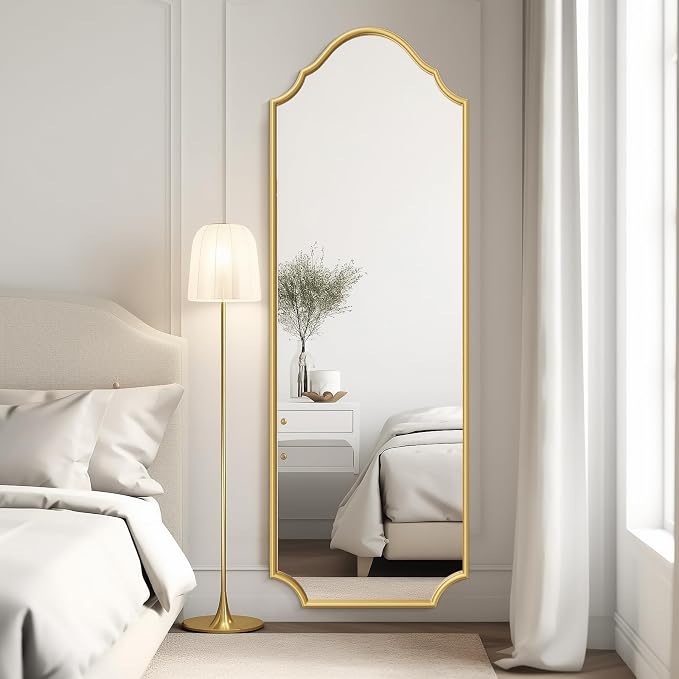 WallBeyond Arched Full Length Mirror Wall Mounted, Living Room, Hanging or - Image 4