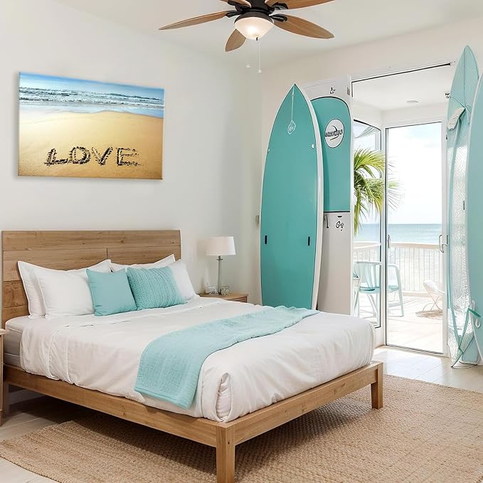 Goldfoilart Beach Canvas Wall Art - Image 4