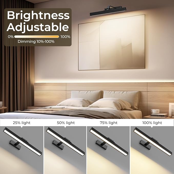 Picture Lights for Wall, Battery Operated Picture Light 16in Gallery Light for - Image 5