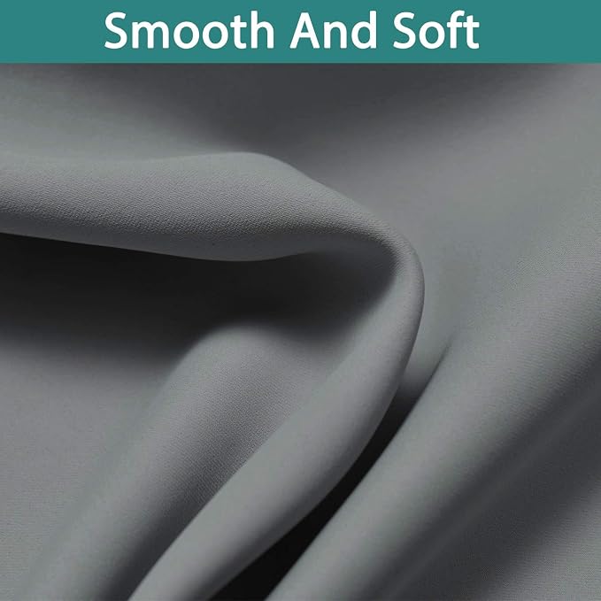 Yakamok Soft and Smooth Full Shading Curtains, 100% Blackout Curtains - Image 7
