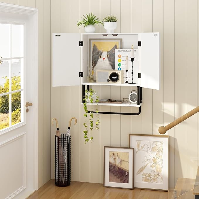RUSTOWN Fluted Bathroom Wall Cabinet - Image 7