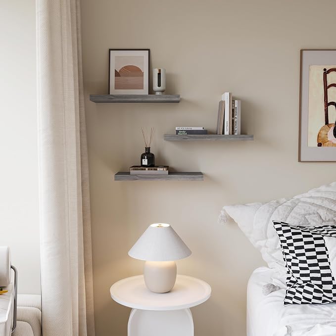 Upassion Floating Shelves for Wall Set of 3, Frame Display Floating Shelf for - Image 5