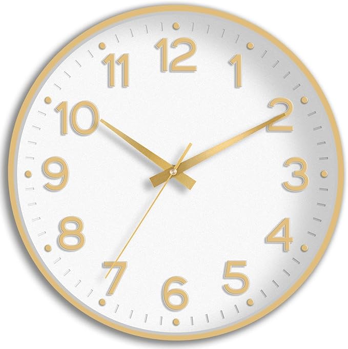 Roymnie Wall Clock 12 Inch Silent Wall Clocks Battery Operated-Modern Non by Unknown