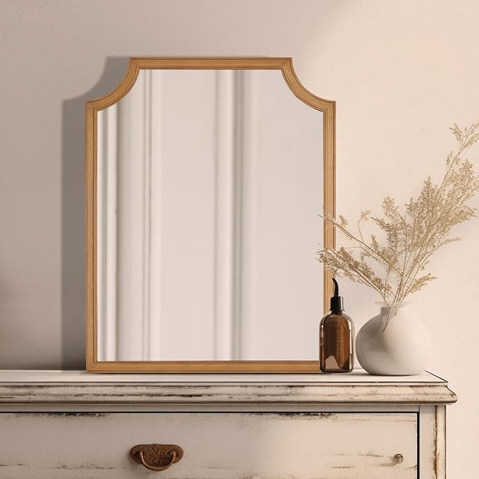 WallBeyond Scalloped Wood Mirror by WallBeyond