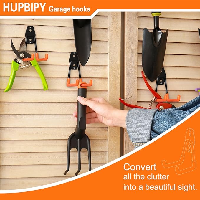 HUPBIPY 18 Pack Garage Hooks Heavy Duty Utility Steel - Image 7