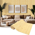 Natural Bamboo Wall Panel Covering Roll, Flexible Pole Wrap Wainscoting by EYAYEN