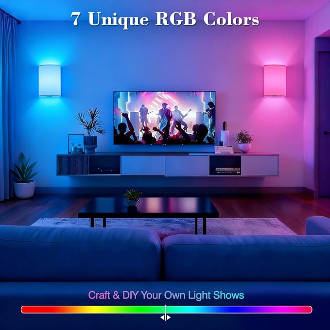 Battery Operated Wall Sconce Set of Two: 10000mAh Wireless Wall Light - Image 4