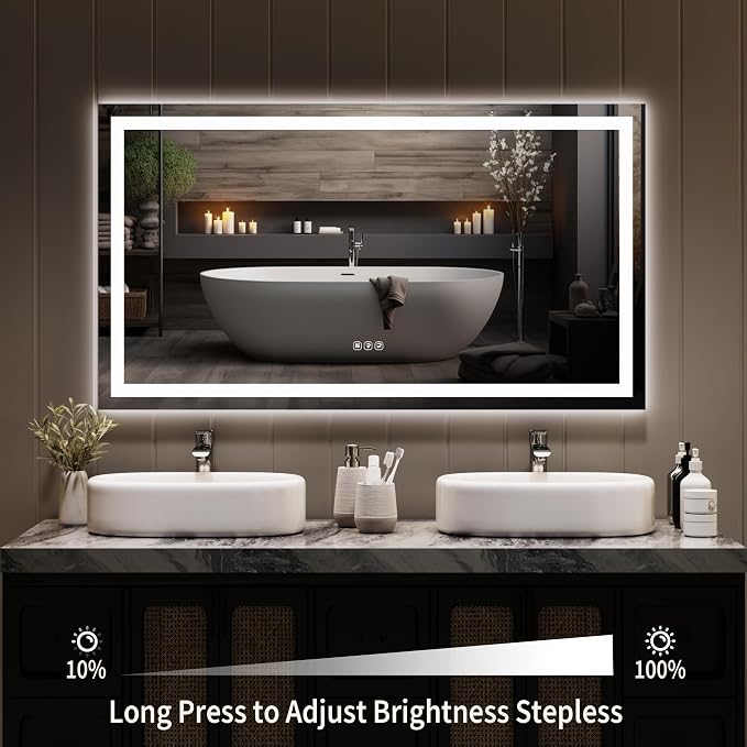 GarveeHome 50x28 LED Bathroom Mirror - Image 5