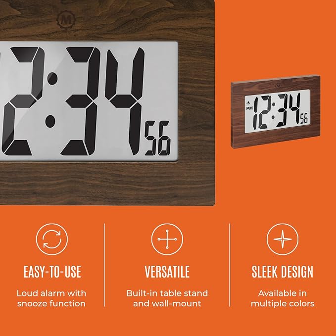 MARATHON Large Digital Wall Clock - Image 3