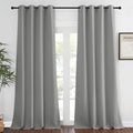 NICETOWN Blackout Silver Grey Curtains 90 inch Length by NICETOWN
