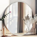 Sunniry Silver Round Mirror 24 inch, Circle Mirror by Sunniry