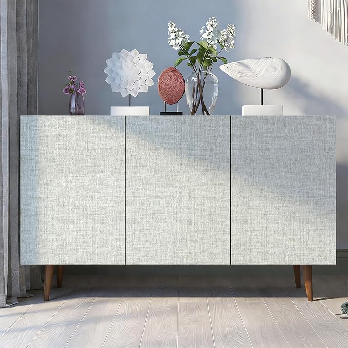 Grasscloth Peel and Stick Wallpaper, Waterproof Self Adhesive Removable Vinyl - Image 8