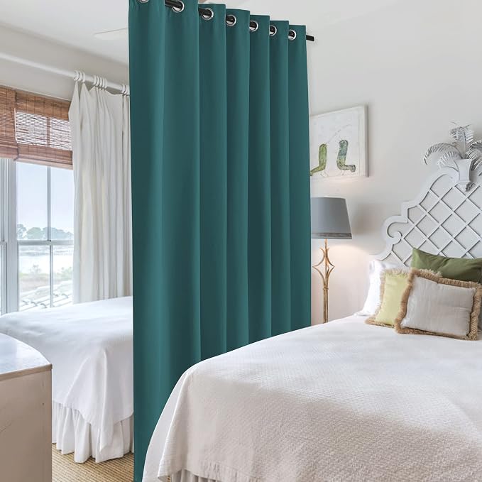 RYB HOME Room Divider Curtains for Closet Blackout Sound Reducing Privacy - Image 4