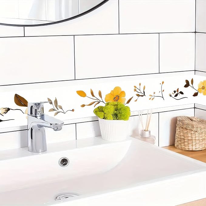 HOMETITUTE Wallpaper Border 4x196 Inch Peel and Stick Wall Border Wallpaper - Image 2