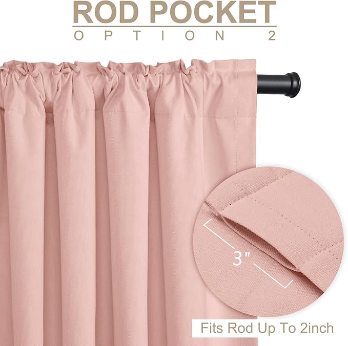 100% Blackout Shield Linen Blackout Sliding Door Curtains - Image 4