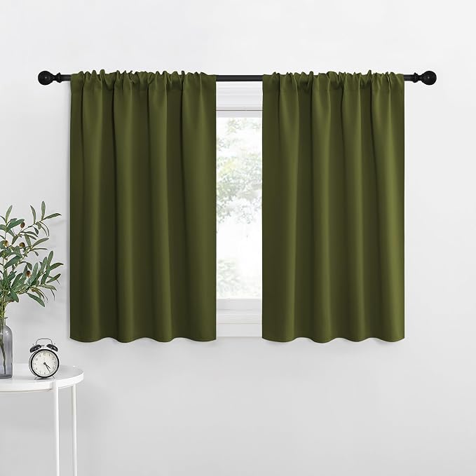 NICETOWN Kitchen Curtains, Short Blackout Curtains & Drapes, Thermal Insulated by NICETOWN