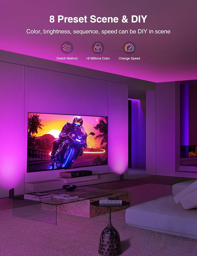 SUNVIE 2 Pack Smart Floor Can Light 5W RGBW Color Changing Uplighting Indoor - Image 5
