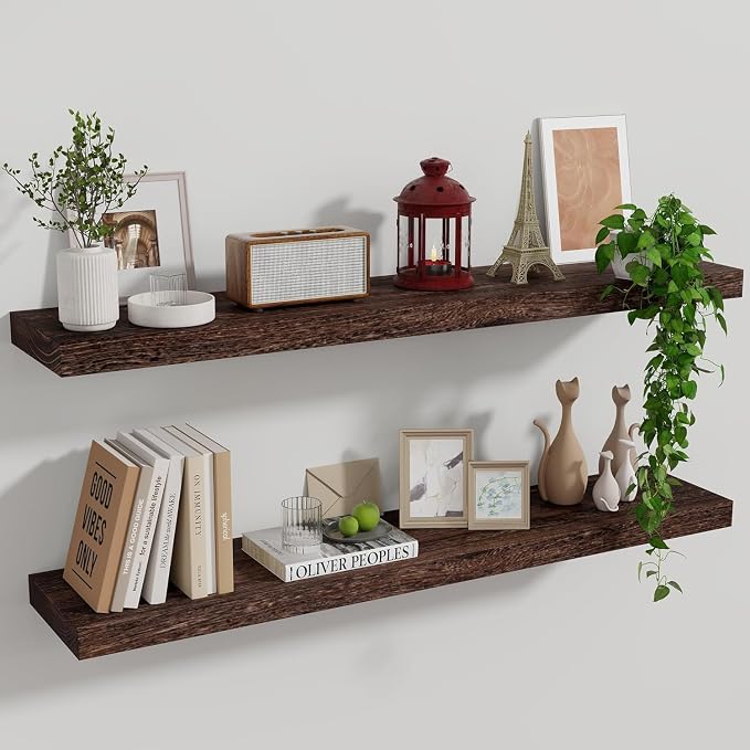 Marsmiles Wood Floating Shelves by Marsmiles