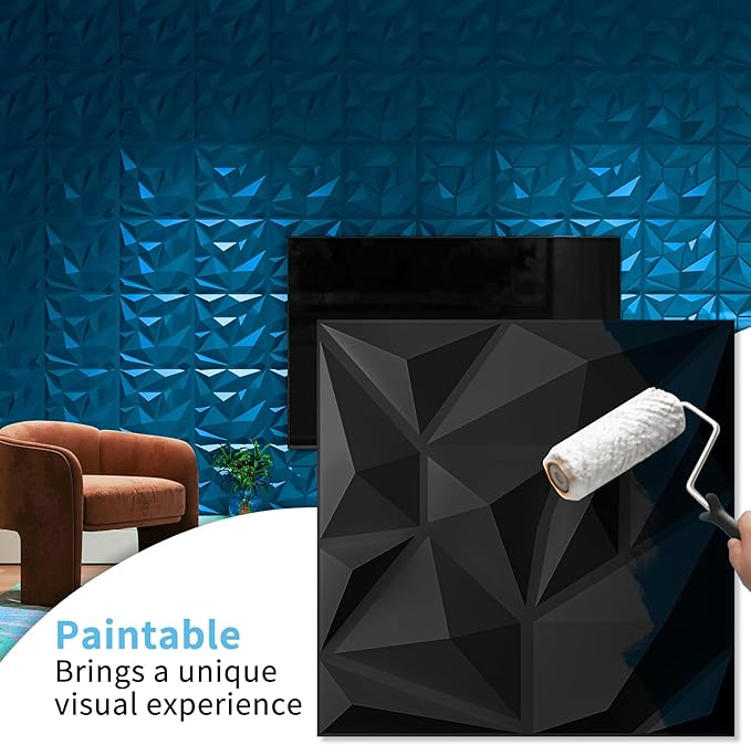 Art3d 100 Pack Decorative 3D Wall Panels, 97 Sq.Feet PVC Interior Wall Décor - Image 2
