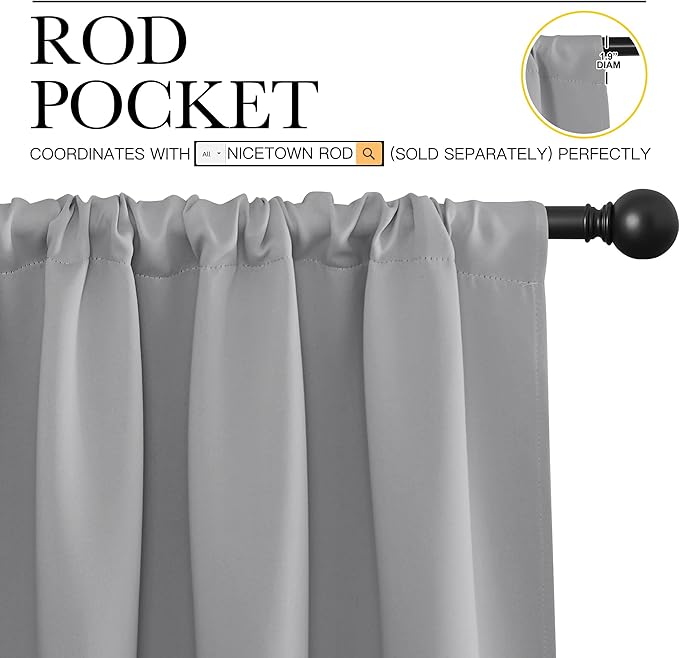 NICETOWN Short Curtains for Small Window - Image 3