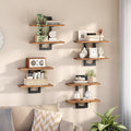 HOOBRO Floating Shelves, 15 Inch Wall Shelf Set of 4, Wall Mounted Storage by HOOBRO
