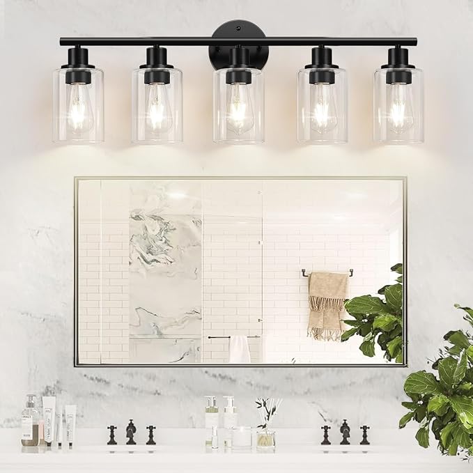 Zarbitta 5-Light Bathroom Light Fixtures, Bathroom Wall Lamp - Image 6