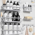 YASONIC Shower Caddy, 6 Pack Large Capacity Bath Organizer by YASONIC