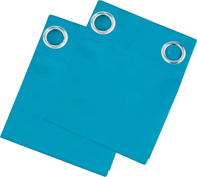 LEMOMO Teal Thermal Blackout Curtains/42 x 95 Inch/Set of 2 Panels Room - Image 9