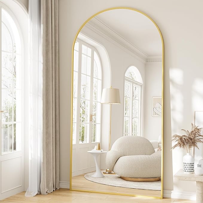 Oversized Full Length Mirror, Room Decor Big Full Body Mirror by WISSMILESHOME