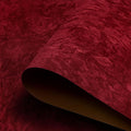 Garnet Velvet Wallpaper Peel and Stick Fabric Felt Wallpaper Wrinkled Textured by HelloWall