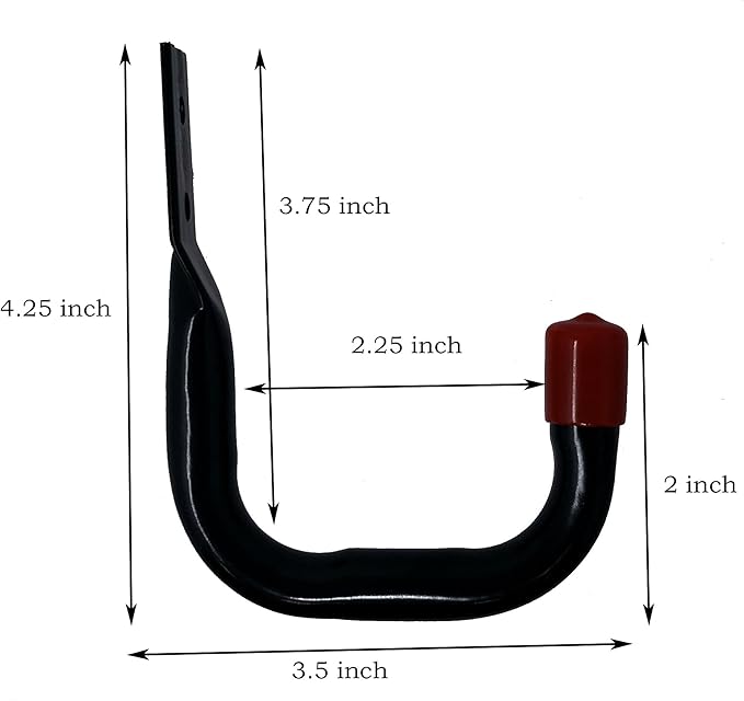 Tetra-Teknica UH03-6P Heavy Duty Garage Storage Utility Hooks, Color Black - Image 2