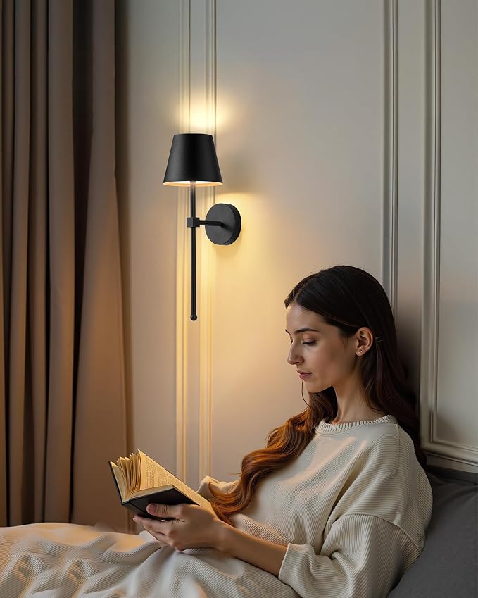 KDG Cordless Wall Sconces Set of 2, Wireless 5200mAh Rechargeable Battery LED - Image 8