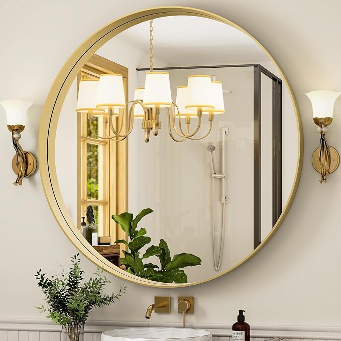 24 Inch Round Bathroom Mirror - Image 2