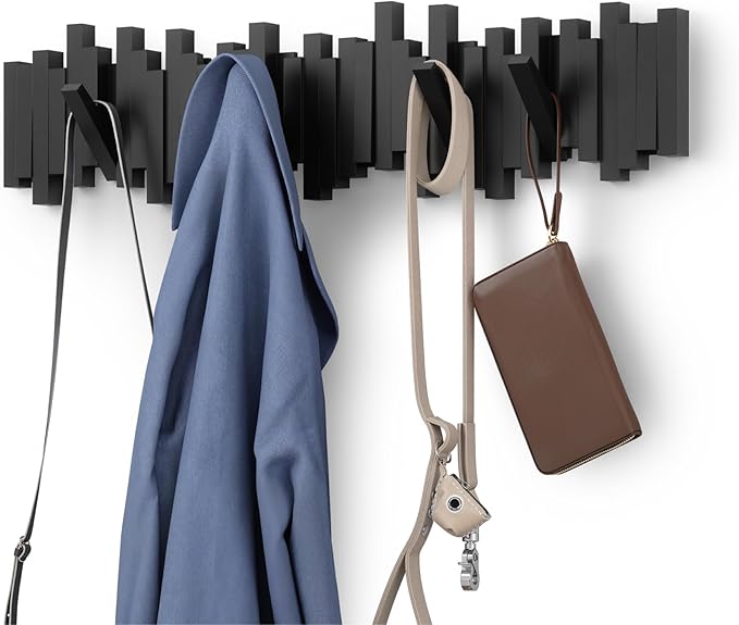 Umbra Sticks Wall-Mounted Coat Rack Rail Hook by Umbra