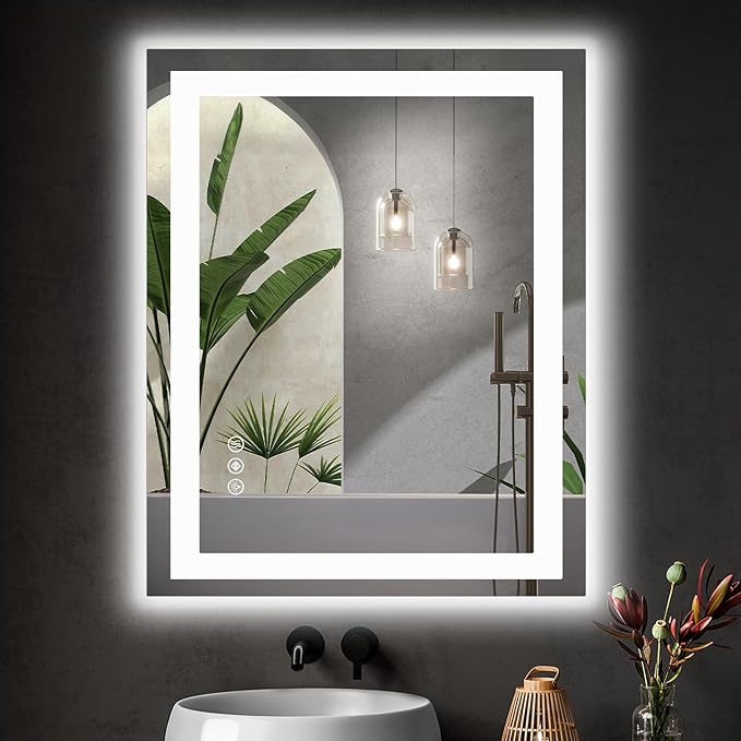 DUMOS 32.1"x40.1" LED Bathroom Mirror, Smart Anti-Fog Bathroom Vanity Mirror by DumosLifestyle