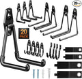 Pack 20 Garage Hooks Heavy Duty | Multi-Sized Wall Mount Tool Hangers by Unknown
