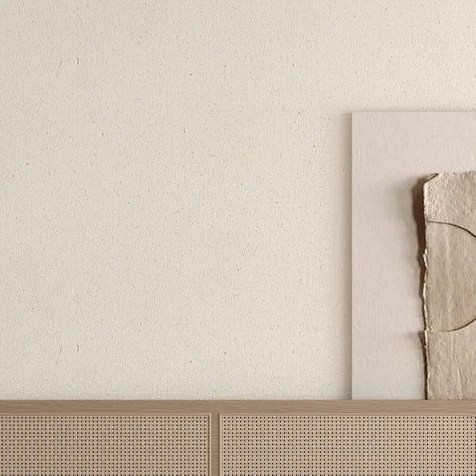 Natural White Wallpaper Grasscloth Textured Peel and Stick Wall - Image 4